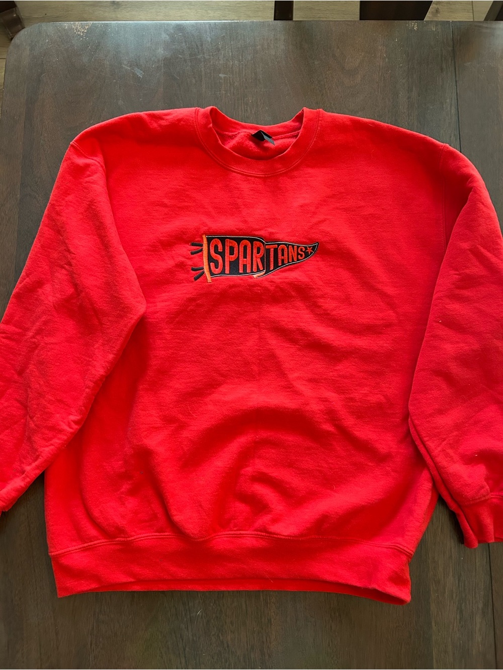 UNIVERSITY OF TAMPAS Red Crewneck Sweatshirt - custom embroidered